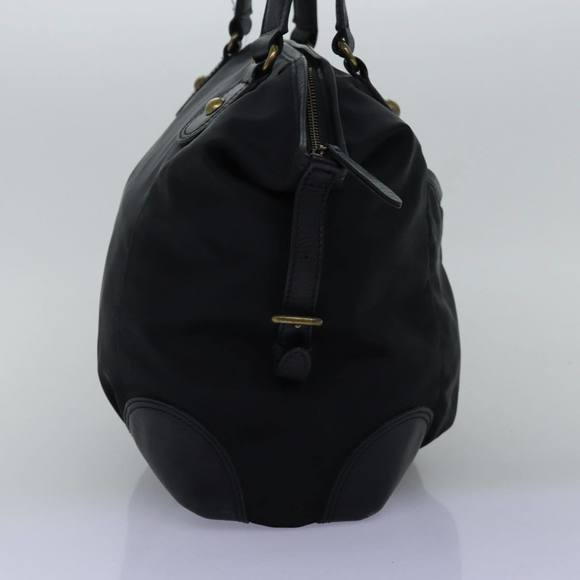 BURBERRY Blue Label Tote Bag Nylon Black Auth bs14565 - Picture 3 of 16